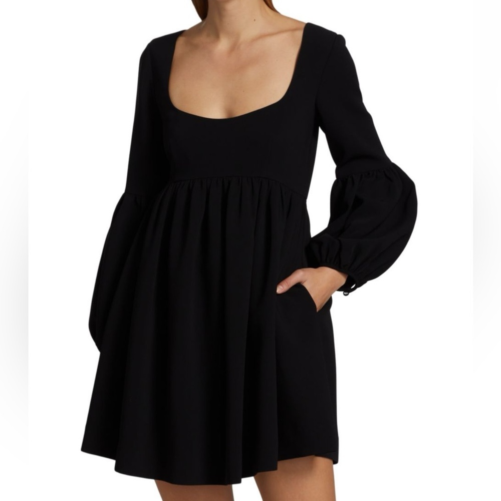 New Cinq à Sept Dorina Long Sleeve Empire Waist Minidress Size 2 - Picture 12 of 13